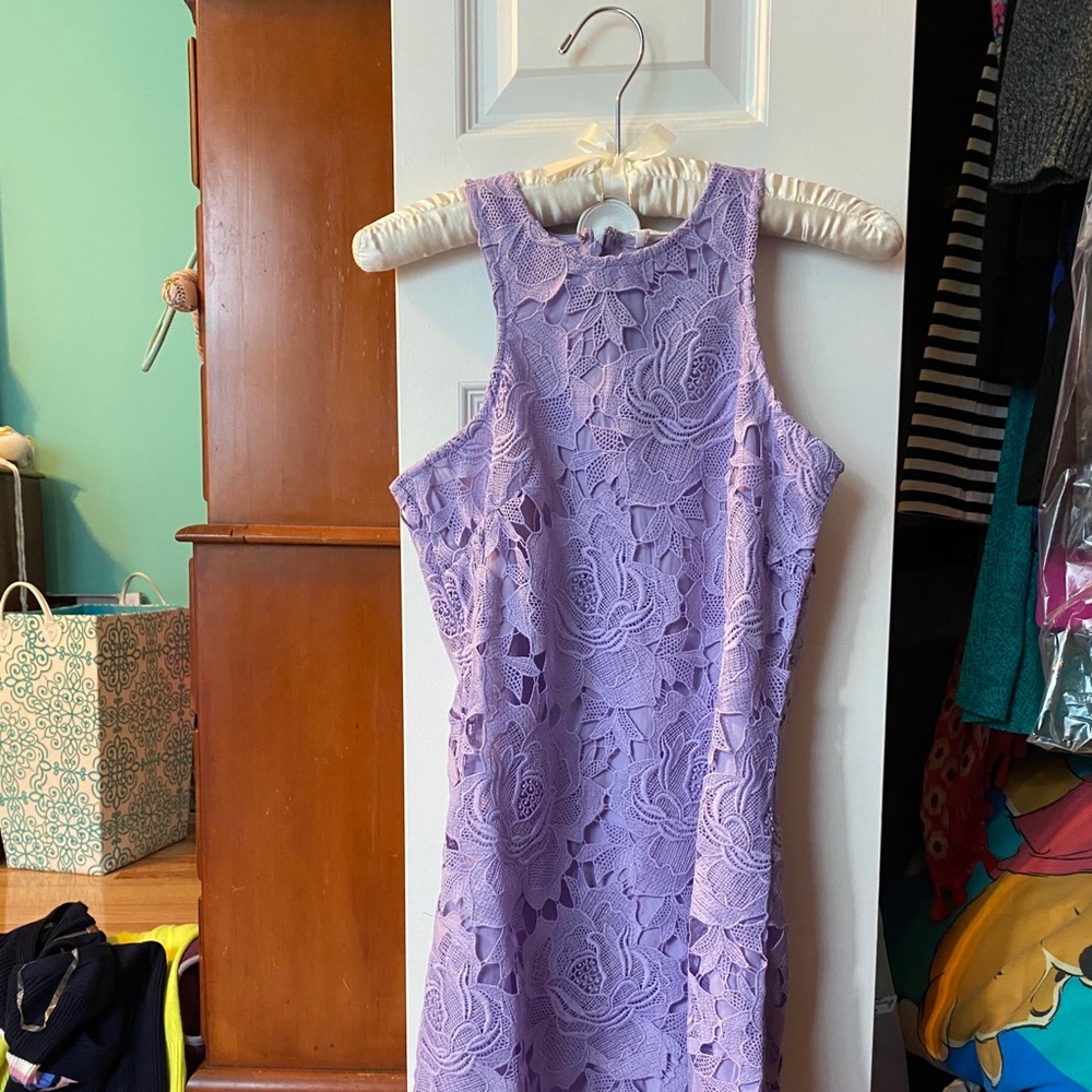 Lilac lace dress